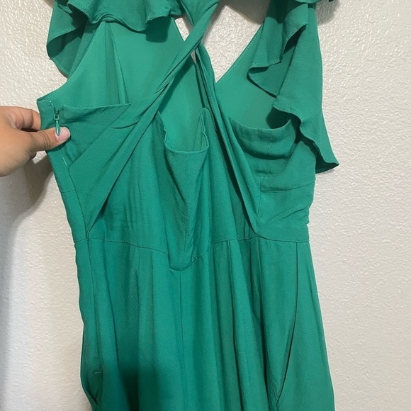 a love a Green Pant Romber Ruffle Straps Pockets NWT​​​ - Picture 7 of 10
